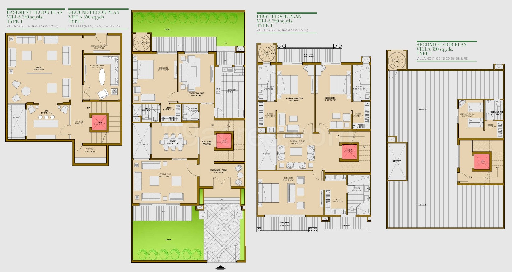 ATS Pristine Golf Villas 4 BHK Apartments Sector 150 noida