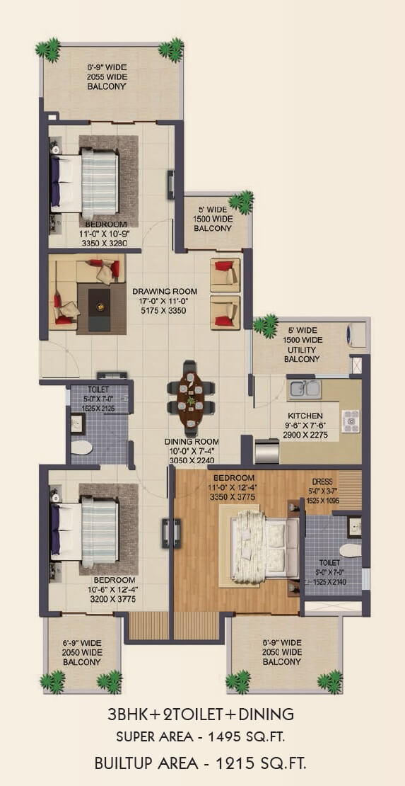Ajnara Klock Tower Sector74 Noida Floor & Site Plan